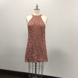 Lose Red dress with flowers